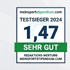 MeinSportstipendium Bestbewertung - Note 1,47 (Sehr Gut)